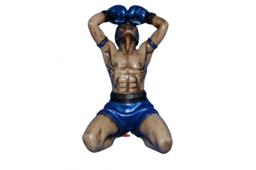 Muay Thai Figur blau 20,5cm